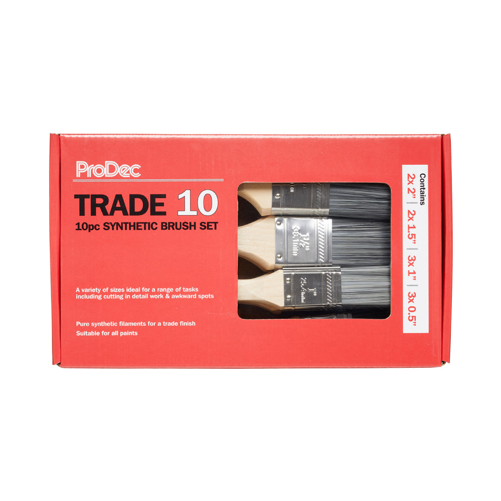 ProDec 10-Piece Synthetic Brush Set